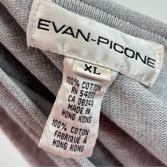 Evan Picone grey v-neck sweater - Picture 5 of 5